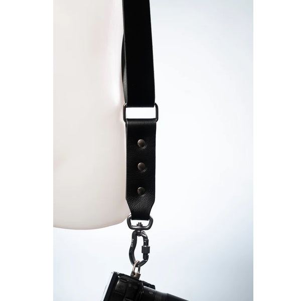 Nice One tracolla Doppia Power in Pelle Nera Nice One tracolla Doppia Power in Pelle Nera